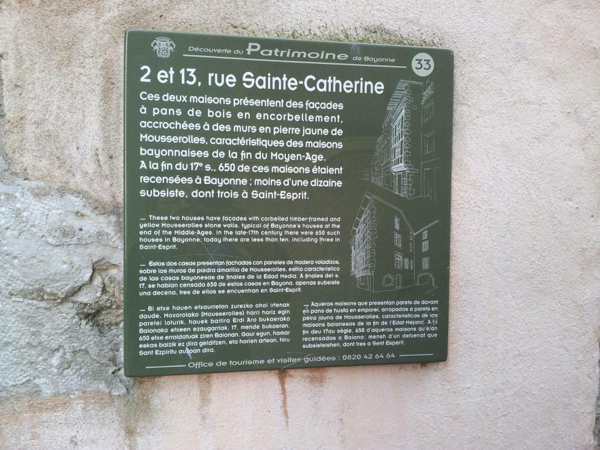 Cosy Appartement Bayonne Historique Exterior foto